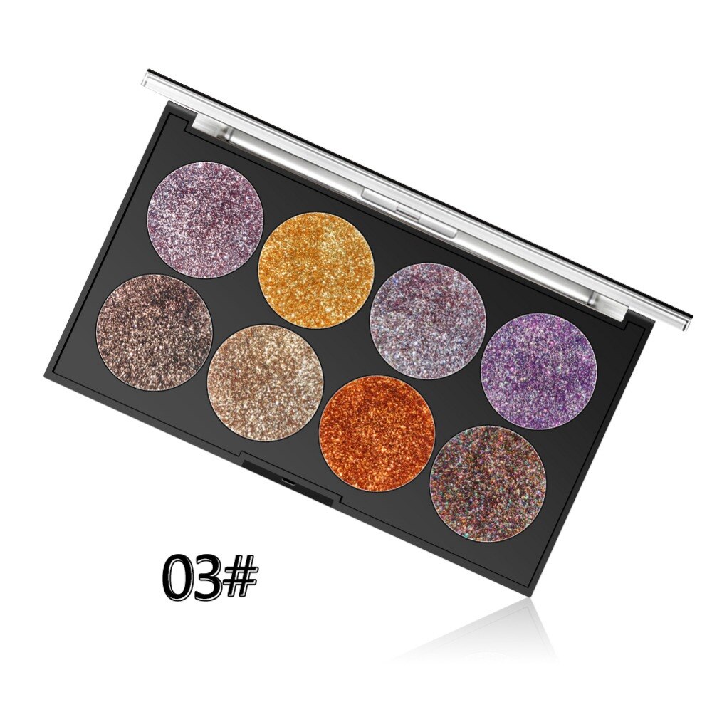 Miss Rose Makeup Palette 8 Color Glitter