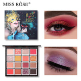 MISS ROSE Makeup 16 Color Pigment Eyeshadow Palette