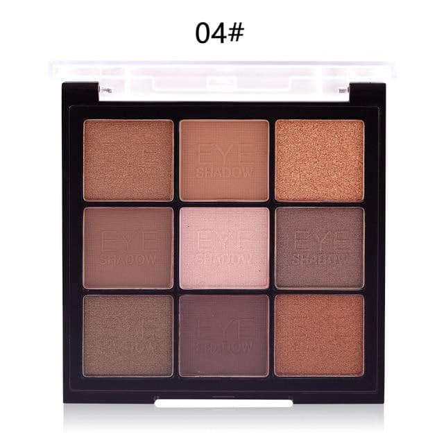 MISS ROSE 9 Color Pearlescent Matte Eyeshadow Palette