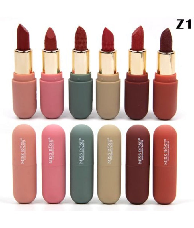 Missrose 6 Color Morandi lipstick