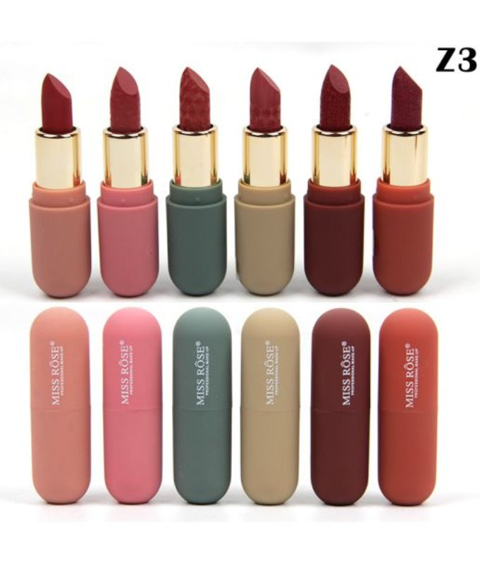 Missrose 6 Color Morandi lipstick