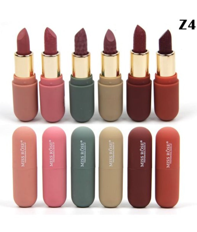 Missrose 6 Color Morandi lipstick